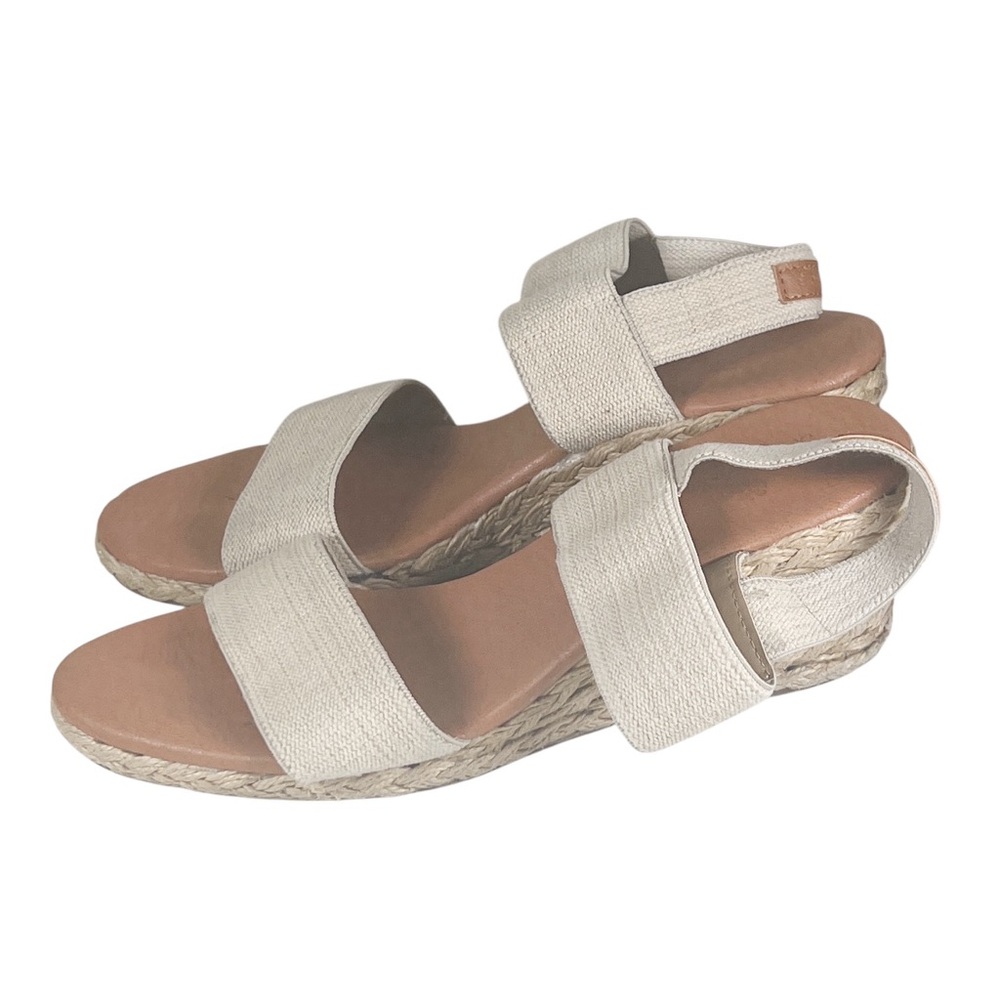 Tommy Bahama Tan Sakura Espadrille Wedge Sandals Size 9 EUC Spring Neutral - Picture 5 of 6